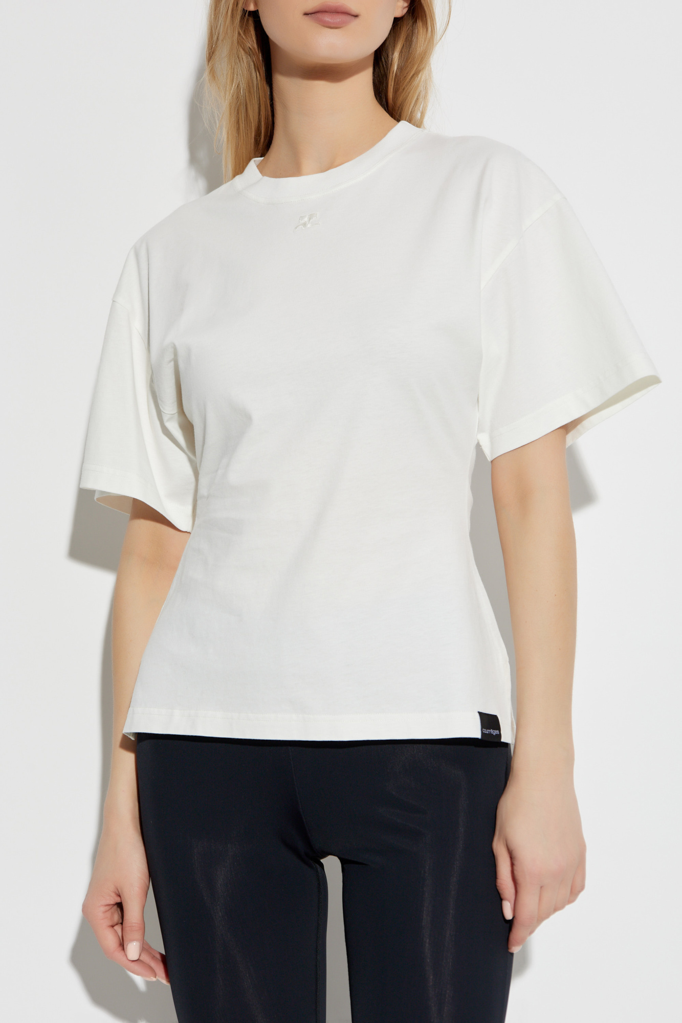 courrèges ホワイト Tシャツ XS 楽天市場】Courrèges/Courreges クレージュ ホワイトバックル T